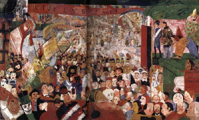 James Ensor The Entry of Christ into Brussels China oil painting art